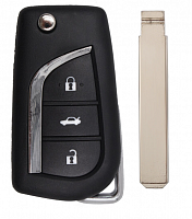 Корпус выкидного ключа TOYOTA 3 кнопки CIT-1 VA2 с лого