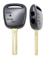 Корпус ключа TOYOTA 2 кнопки TOYO-30 TOY48 (с лого)