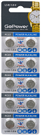 Э\п GoPower AG10 LR1130 389 Alkaline 1.5V BL10