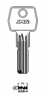 Заготовка вертикального ключа AGB-4 AGB9