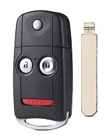 Корпус выкидного ключа HONDA 2+1 кнопки HOND-31 HON66, с лого