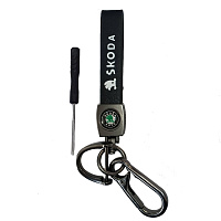 Ремешок кожаный SKODA с карабином