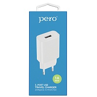 СЗУ PERO TC01 1USB 1A белый