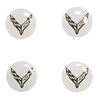 Логотип силиконовый 14 мм CHEVROLET Corvette
