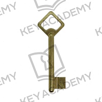 Заготовка дверного ключа Корабелка KRB1D желтый