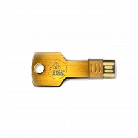 Флешка USB 2.0 "БОБЕРМАСТЕР" оранжевая 16GB