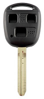Корпус ключа TOYOTA 3 кнопки TOYO-15 TOY43, с лого