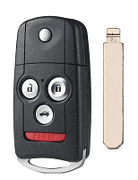 Корпус выкидного ключа HONDA 3+1 кнопки HOND-31 HON66, с лого