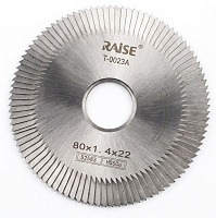 Фреза прямая RAISE T-0023A 80х1,4х22xT100 с боковыми насечками HSS